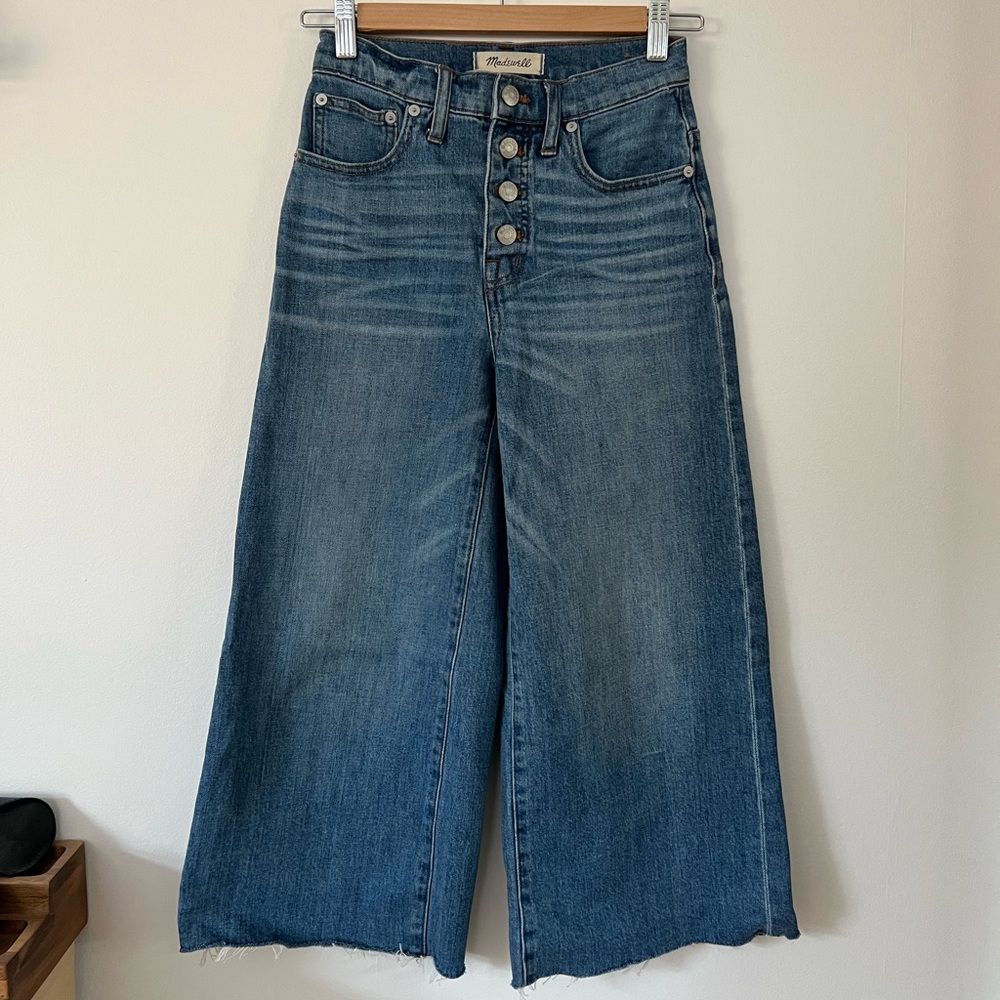 Madewell Wide Leg Crop Jeans
